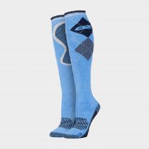 Storm Bloc Women's Long Knee High Cotton Equestrian Socks - 1 Pack, Blue