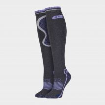 Storm Bloc Women's Long Knee High Wool Thermal Equestrian Socks - 1 Pack, Purple