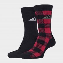 Storm Bloc Men's Thick Cushioned Winter Warm Thermal Boot Socks - 2 Pack, Black