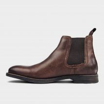 Windsor smith Men's Sergio Leather Chelsea Ankle Boots, Brown