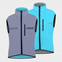 Proviz Sports Women's Reflective Switch Waterproof Cycling Gilet, Blue