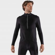 Surfanic Men's Bodyfit Zip Neck, Black