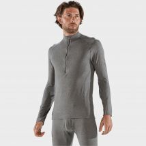 Surfanic Men's Bodyfit Zip Neck, Grey