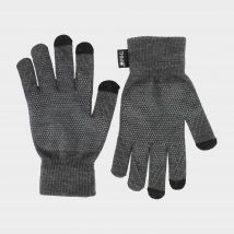 THMO Men's Touchscreen Gloves With Grips, Grey