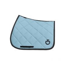 Cavalleria Toscana - Tapis Quilted Diamond Jumping Hiver 2024 Cavalleria Toscana Bleu ciel