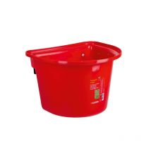 Kerbl - Seau-Mangeoire De Porte Avec Crochet 12l Kerbl Rouge