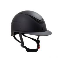 Equestro - Casque Avec Cadre Brillant Et Large Visière Equestro