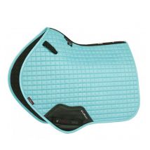 Lemieux - TAPIS DE SELLE SUEDE CLOSE CONTACT SQUARE LEMIEUX Azur;taille