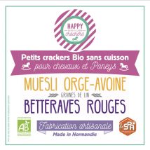 Happy Crackers - Biscuits À La Betterave Pour Chevaux Happy Crackers