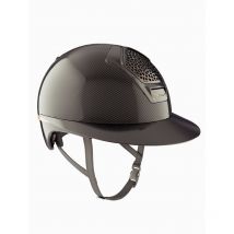 Freejump - Casque Voronoï Carbone Sans Protection Temporale Black Glossy Visière Longue Freejump (Vendu Sans La Mousse)