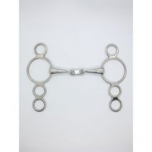 Pro-Confort by Harcour - Mors Pessoa 3 Anneaux Double Brisure Lien Plat 18mm Pro-Confort By Harcour - Taille 125