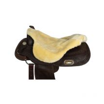 Umbria Equitazione - Dessus De Selle Western En Mouton Umbria Marron