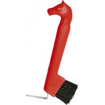 Hippo-Tonic - Cure-Pied Brosse Tête De Cheval Hippotonic Rouge