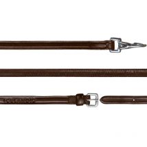 Dy'on - Rênes Caoutchouc Avec Mousqueton 1/2 Icelandic Collection Dy'on Brun
