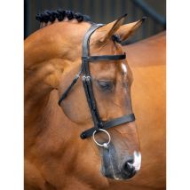 Nature Horse - BRIDON CUIR PLAT LUXE Noir;taille
