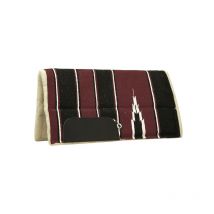 Burioni Manifatture - Tapis De Selle Western Navajo Burioni Bordeaux / Noir