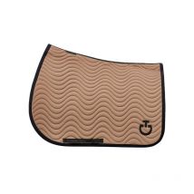 Cavalleria Toscana - TAPIS DE SELLE QUILTED WAVE JUMPING CAVALLERIA TOSCANA Peacook Green;taille