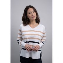 Harcour - PULL MARINIÈRE SWALA SPRING 24 HARCOUR Blanc / Beige;taille