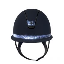 Samshield - Casque Miss Shield Shadowmatt 2.0 Crystal Fabric Paradise Shine Samshield Marine;Taille de coque