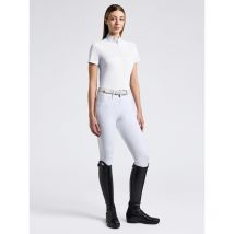Cavalleria Toscana - Polo De Concours Perforated Jersey Inserts Ss25 Cavalleria