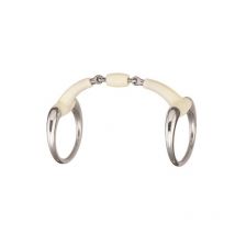 Happy mouth bit - Mors Olives Double Brisure Avec Rouleau En Résine Happy Mouth - Taille 125 mm