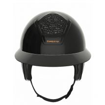 FreeJump - Casque Voronoï Full Protection Black Glossy Catechu Black Visière Longue Freejump (Vendu Sans La Mousse) Noir;Taille de coque