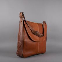 Antarès - Sac Besace En Cuir Milano Antarès Havane