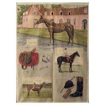 Lovergreen - Plaid Motif Chevaux Petit Modèle Lovergreen