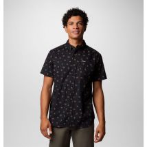 Columbia - Rapid Rivers Printed Short Sleeve Shirt - Black Deserted Size S - Men