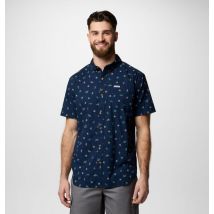 Columbia - Camicia a maniche corte stampata Rapid Rivers - Blu Navy Deserted Taglia S - Uomo