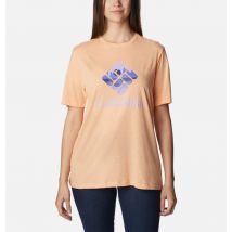 Columbia - T-shirt Bluebird Day Relaxed - Peach CSC Stacked Lakeside Grx Taille XS - Femme