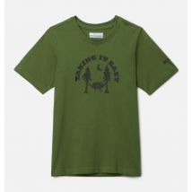 Columbia - Camiseta casual estampada de algodón Valley Creek - Canteen, Sloth Talla XL (18 a) - Niño