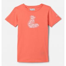 Columbia - T-shirt Graphique Coton Casual Mission Lake - Orange - Taille L (14-16 ans) - Fille