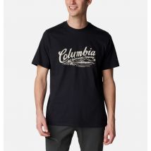 Columbia - T-shirt grafica Rockaway River - Nero, Scripted Scene Taglia XXL - Uomo