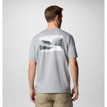 Columbia - Camiseta con estampado en la espalda Explorers Canyon - Gris - Talla M - Hombre