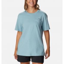 Columbia - Camiseta de algodón orgánico Break It Down - Azul Talla XS - Mujer