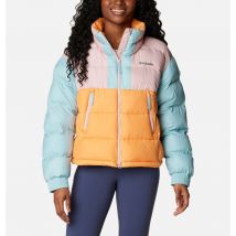 Columbia - Chaqueta corta y acolchada Pike Lake II - Peach, Rosa, Aqua Haze Talla M - Mujer