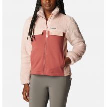 Columbia - Forro polar sherpa híbrido Lodge - Rosa, Beetroot Talla M - Mujer