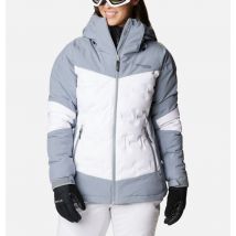 Columbia - Wildcard III wasserdichte Daunen Ski-Jacke für Frauen - Weiß, Grau Größe L