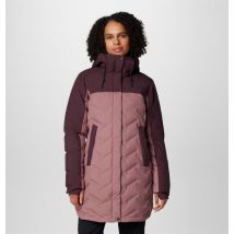 Columbia - Chaqueta impermeable de plumón y largo medio con capucha Mountain Croo III - Fig/ Moonvista Talla XL - Mujer