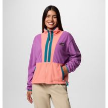 Columbia - Forro polar casual Back Bowl - Violeta - Talla L - Mujer