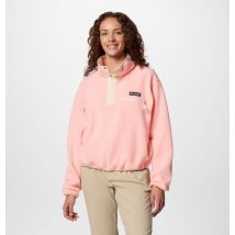 Columbia - Forro polar sherpa corto con cierre medio Helvetia II - Rojo - Talla XL - Mujer