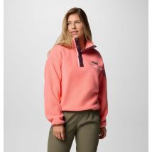 Columbia - Forro polar sherpa corto con cierre medio Helvetia II - Rojo - Talla XS - Mujer