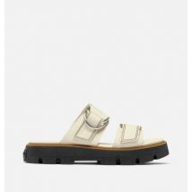 Sorel - Women Rein Cb Slide Sandal - Chalk, Black Size 8.5 UK - Women