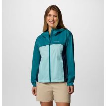 Columbia - Crested Canyon Windbreaker mit Kapuze für Frauen - Spray, Collegiate Navy, River Blue Größe L