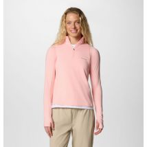 Columbia - Maglia con cerniera a metà lunghezza Weekend Ascent - Pink Sand Taglia L - Donna