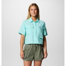 Columbia - Chemise Manches Courtes PFG Open Water - Bleu - Taille S - Femme