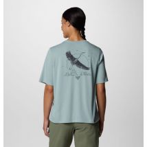 Columbia - T-shirt Technique Graphique PFG Uncharted - Bleu - Taille L - Femme