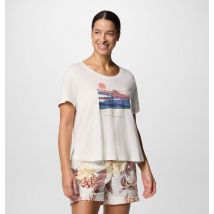 Columbia - T-shirt Graphique à Encolure Dégagée Ruby Springs - Blanc - Taille L - Femme