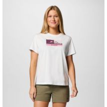 Columbia - T-shirt Technique Graphique Delta Drift - Blanc - Taille M - Femme